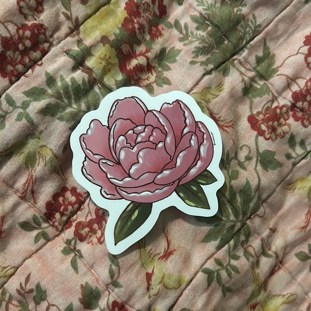 Peony Sticker