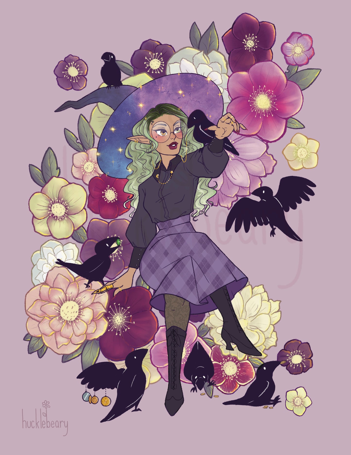 Hellebore Witch Print (8.5"x11")