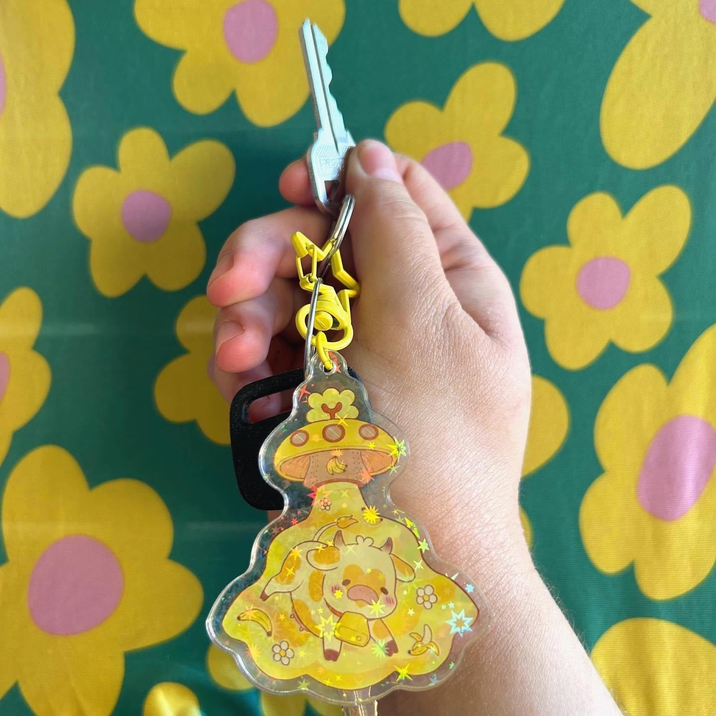 Banana MooFO Acrylic Keychain