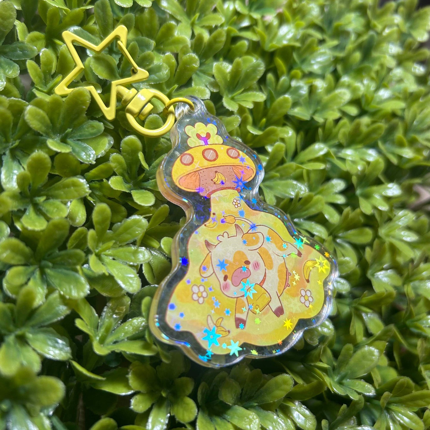 Banana MooFO Acrylic Keychain