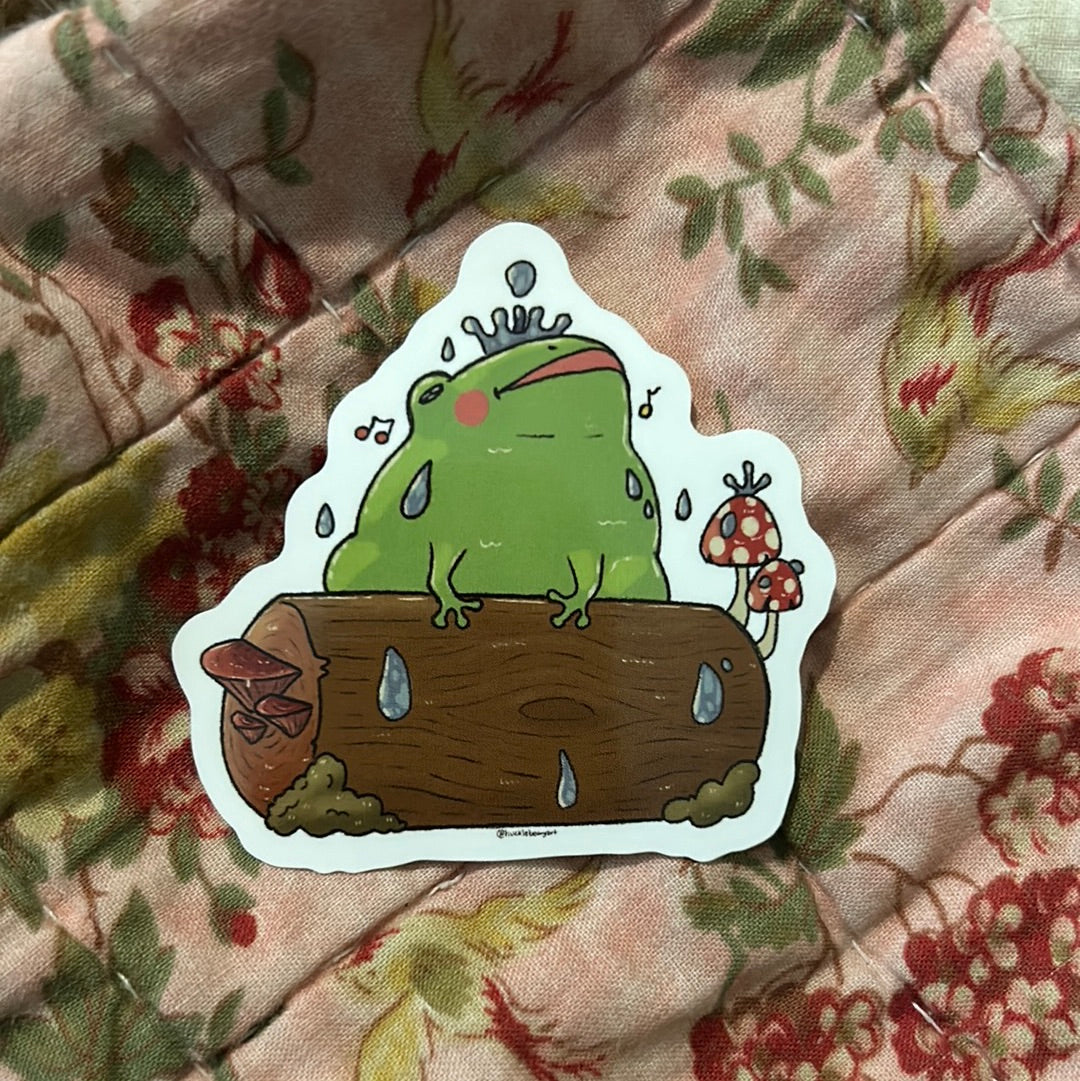 Singing Froggy Sticker