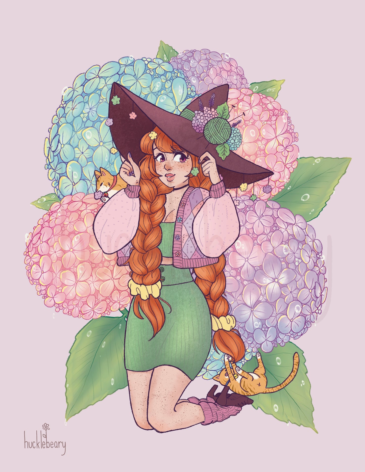 Hydrangea Witch Print (4"x6")