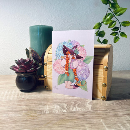 Hydrangea Witch Print (4"x6")