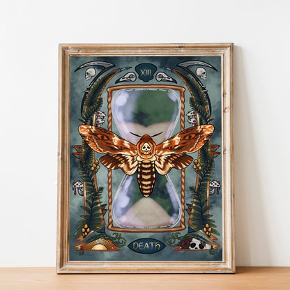 Moth Tarot Series: Death Print (8.5"x11")