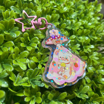 Strawberry MooFO Acrylic Keychain