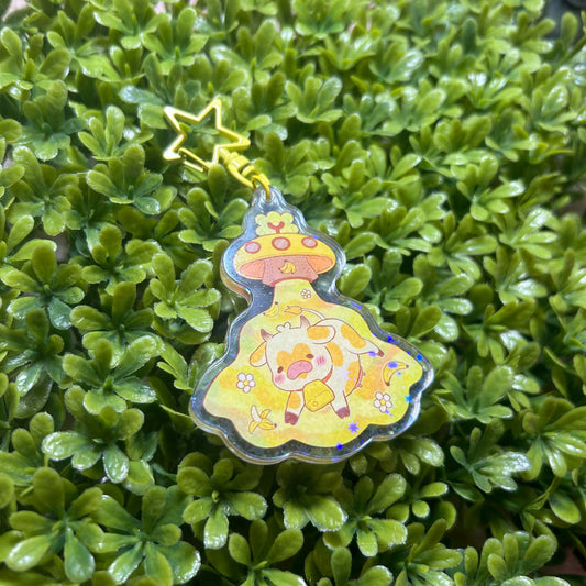 Banana MooFO Acrylic Keychain