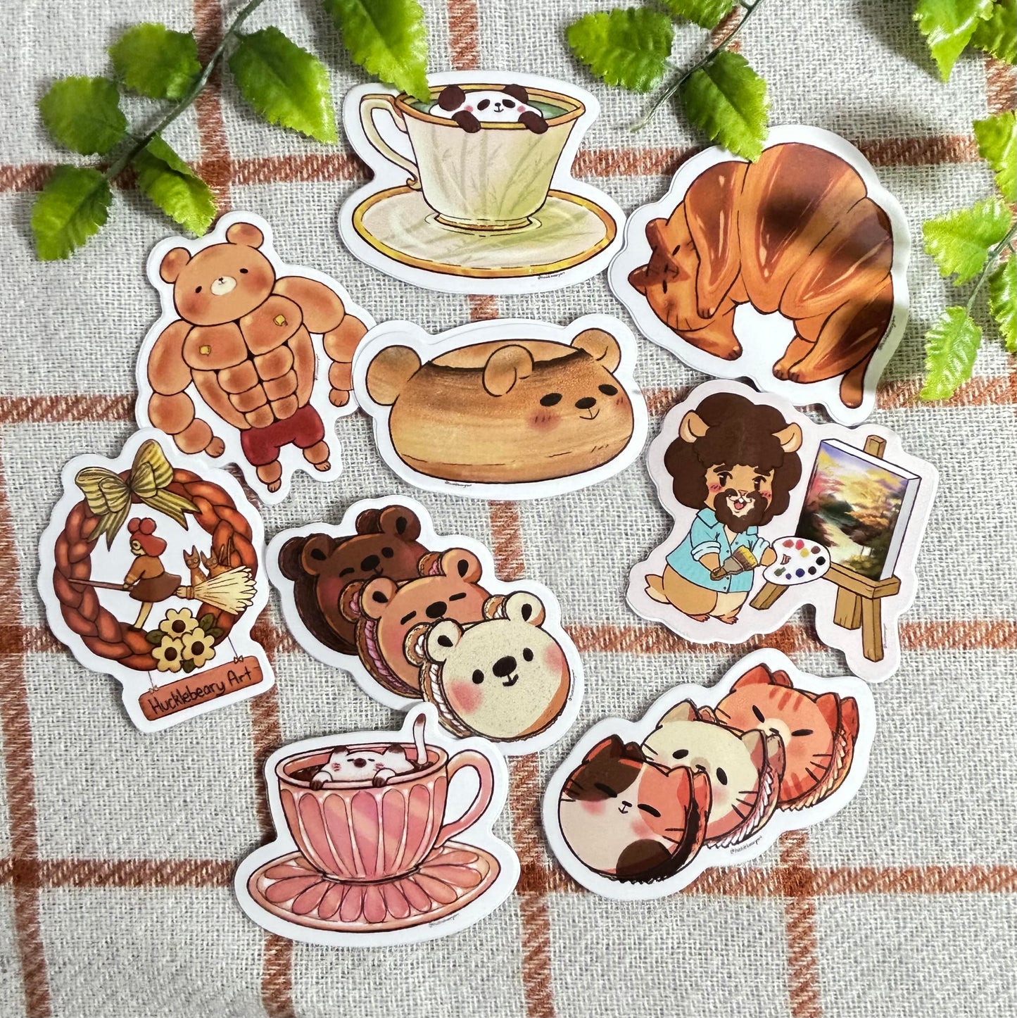 Bear Macarons Vinyl Sticker